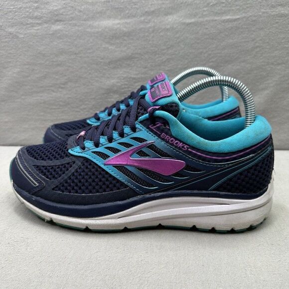 Brooks Addiction 13 Womens Size 8 (B) Shoes Blue Purple Athletic Walking Sneaker - Picture 3 of 9